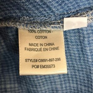 cloth & stone Dresses - Cloth & Stone blue checked plaid sleeveless dress cloth & stone Dresses - Cloth & Stone blue checked plaid sleeveless dress